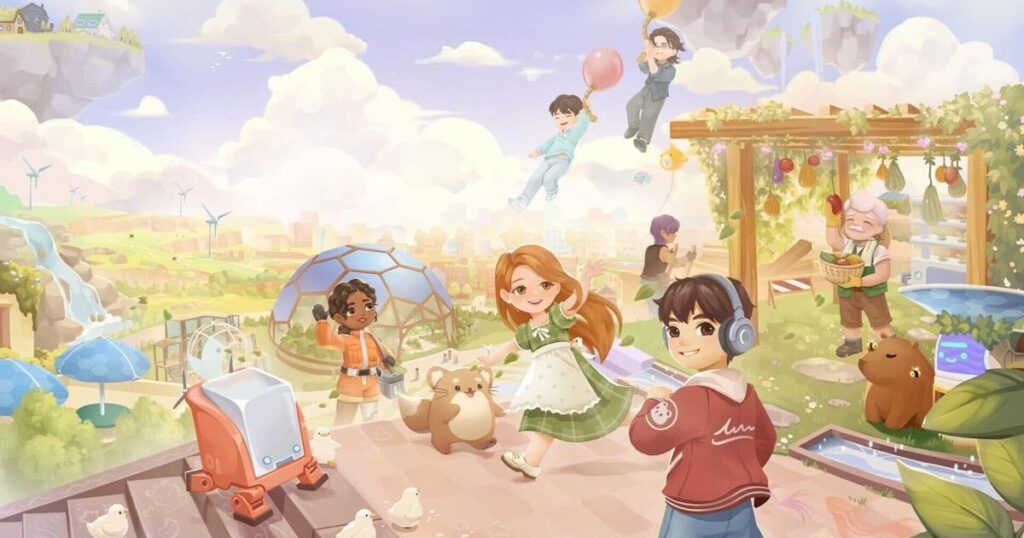 Loftia arriva in early access: il MMO solarpunk punta tutto su socialità e isole nel cielo
