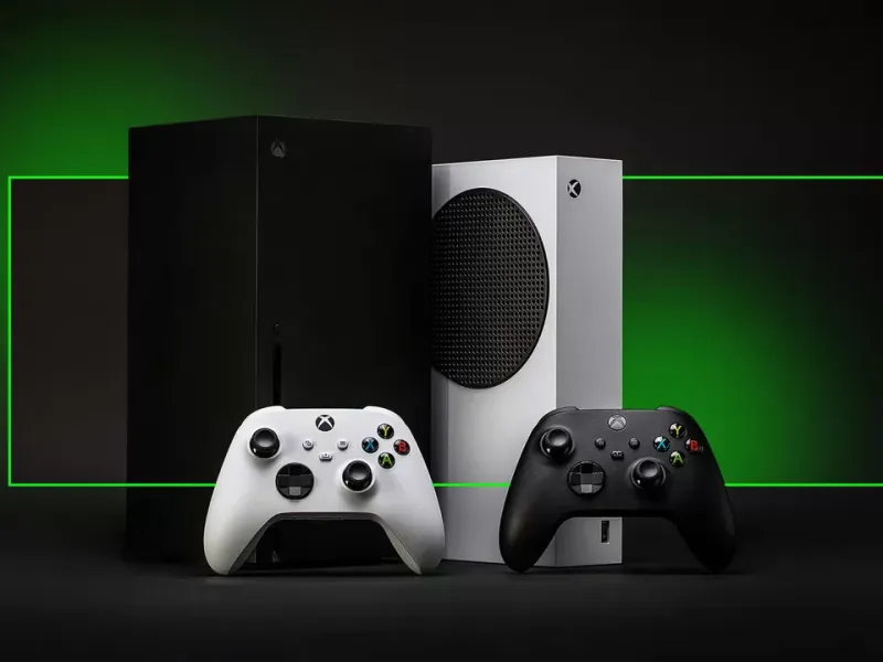 Calendario e console Xbox Series X con frecce che indicano un ciclo più lungo