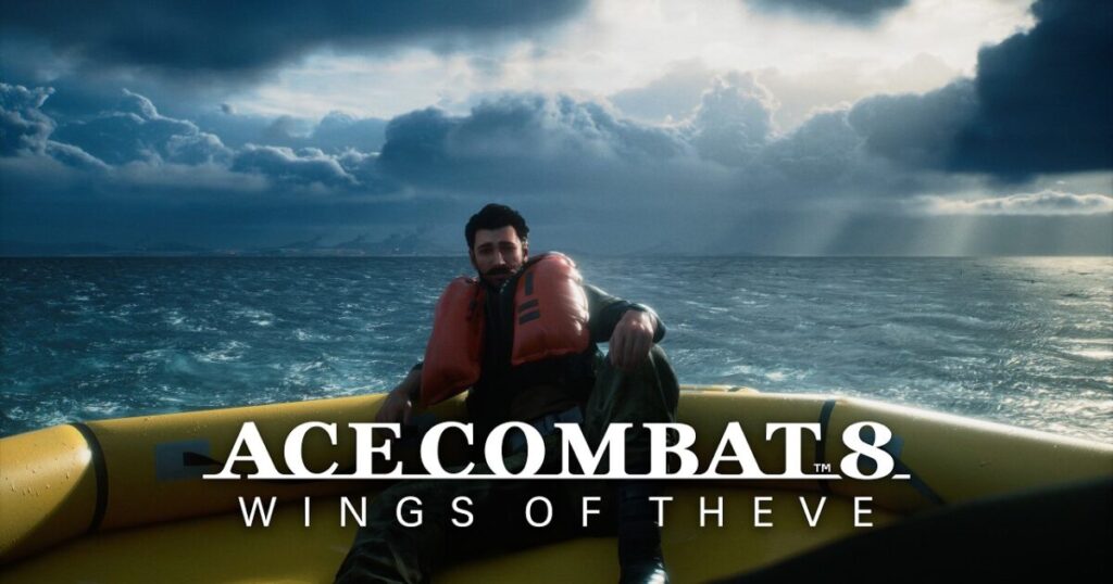 Caccia in volo davanti a una formazione di nuvole con toni cinematografici