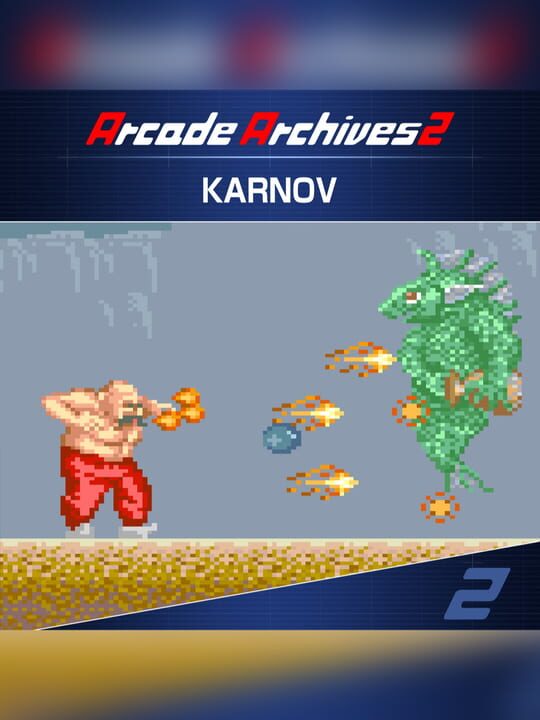 Copertina di Arcade Archives 2 Karnov Gamescafe Copertina di Arcade Archives 2 Karnov