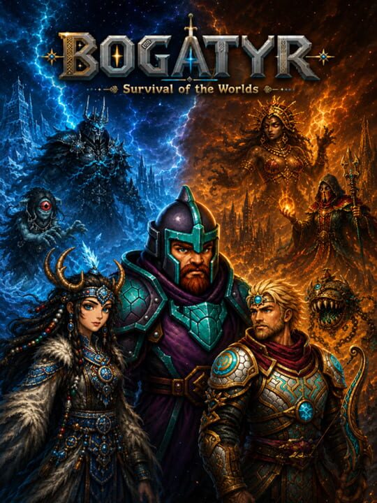 Copertina di Bogatyr Survival of the Worlds Gamescafe Copertina di Bogatyr Survival of the Worlds