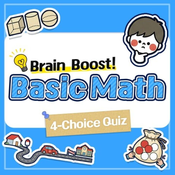 Copertina di Brain Boost Basic Math 4 Choice Quiz