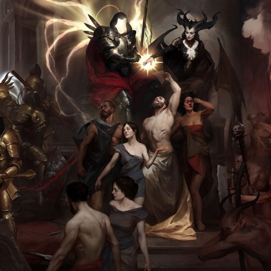 Console Nintendo Switch 2 con Diablo 4 visualizzato sullo schermo