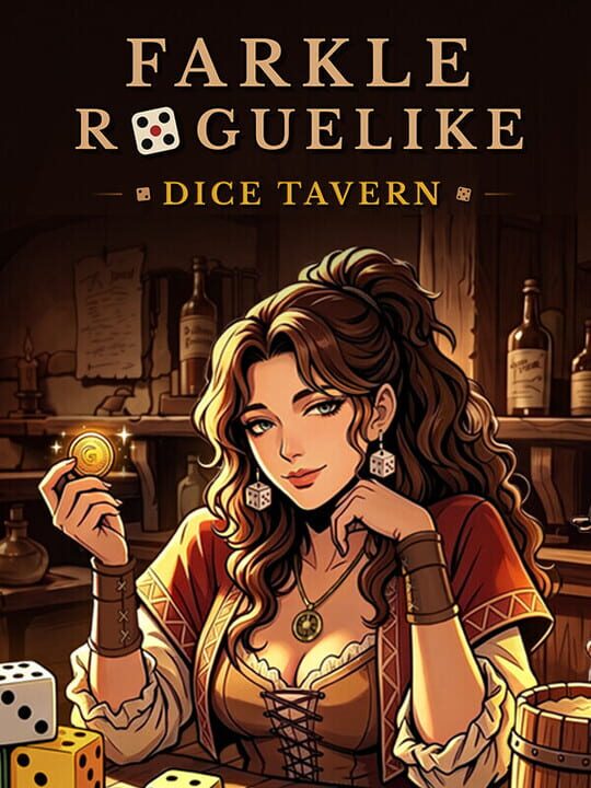 Copertina di Dice Tavern Farkle Roguelike Gamescafe Copertina di Dice Tavern Farkle Roguelike