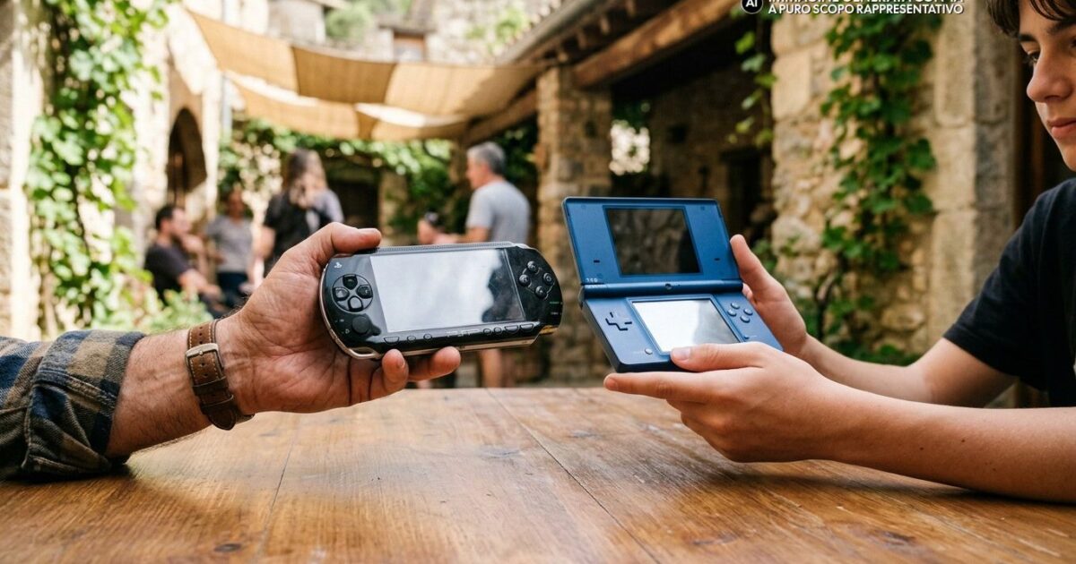 Nintendo DS e PSP affiancate con il prezzo di lancio evidenziato Gamescafe Nintendo DS e PSP affiancate con il prezzo di lancio evidenziato