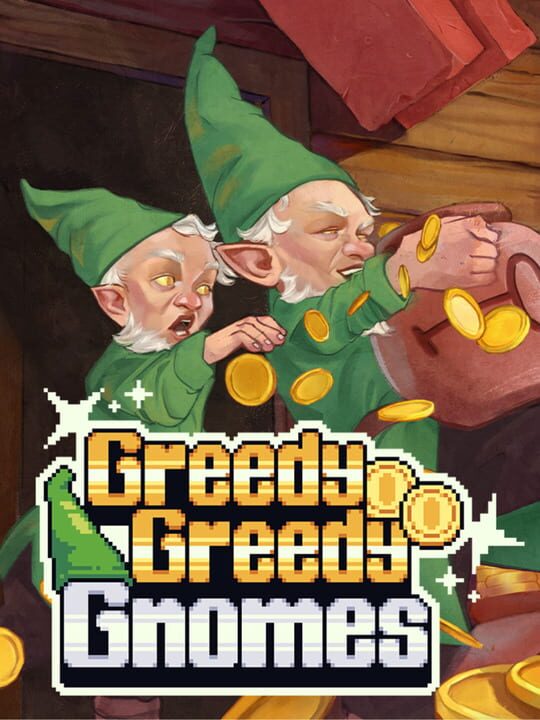 Copertina di Greedy Greedy Gnomes Gamescafe Copertina di Greedy Greedy Gnomes