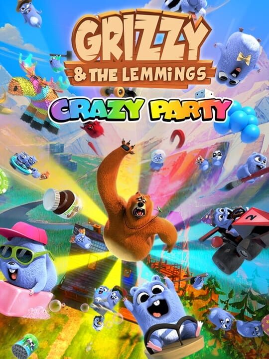 Copertina di Grizzy the Lemmings Crazy Party