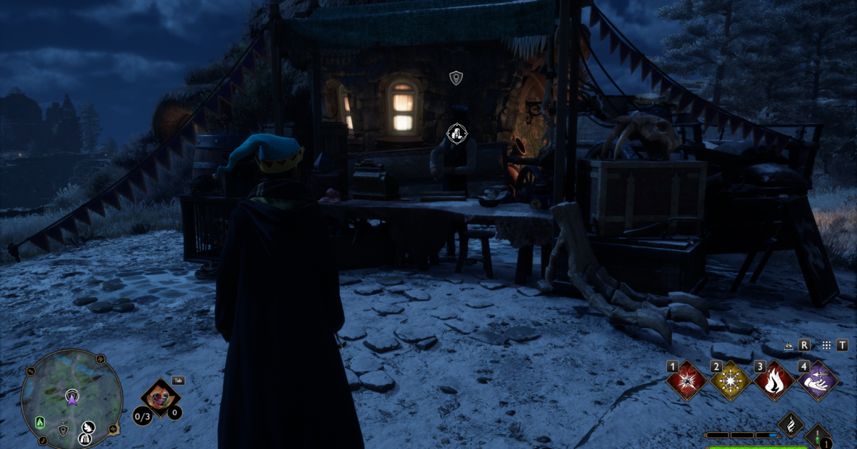 Personaggio davanti a Irondale con una scia di monete verso il Niffler Den Gamescafe Personaggio davanti a Irondale con una scia di monete verso il Niffler Den