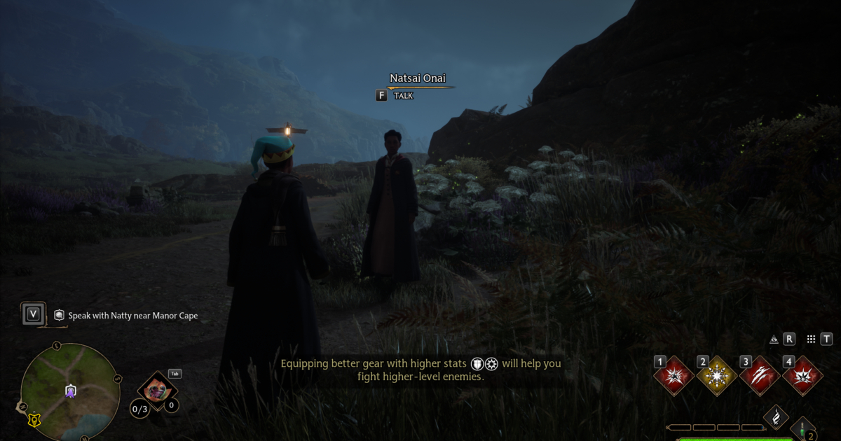 Natty a Manor Cape durante la missione Harlows Last Stand in Hogwarts Legacy Gamescafe Natty a Manor Cape durante la missione Harlows Last Stand in Hogwarts Legacy