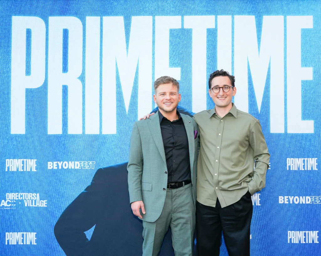 Lance Oppenheim con Jonathan Lipnicki a una première del film