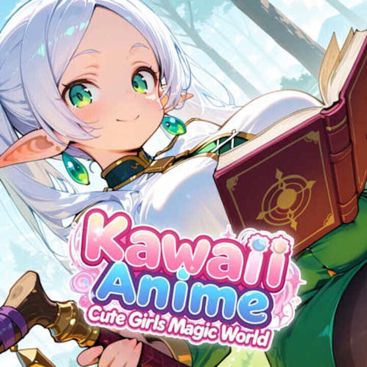 Copertina di Kawaii Anime Cute Girls Magic World Gamescafe Copertina di Kawaii Anime Cute Girls Magic World
