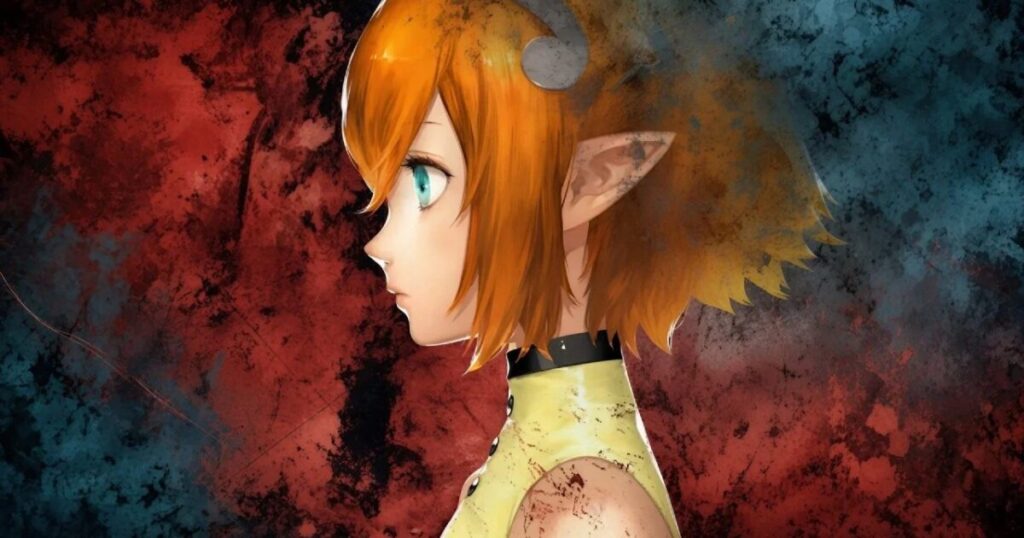 Gallica la fatina di Metaphor ReFantazio accanto al protagonista in un paesaggio fantasy colorato