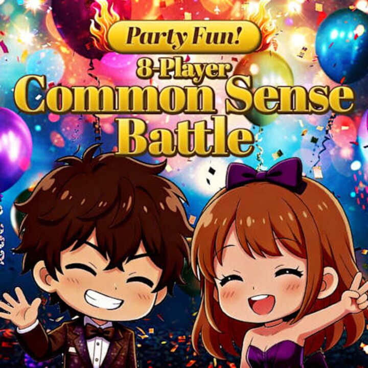 Copertina di Party Fun 8Player Common Sense Battle Gamescafe Copertina di Party Fun 8 Player Common Sense Battle