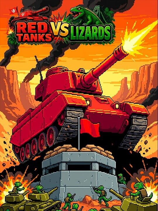 Copertina di Red Tanks vs Lizard Gamescafe Copertina di Red Tanks vs Lizard