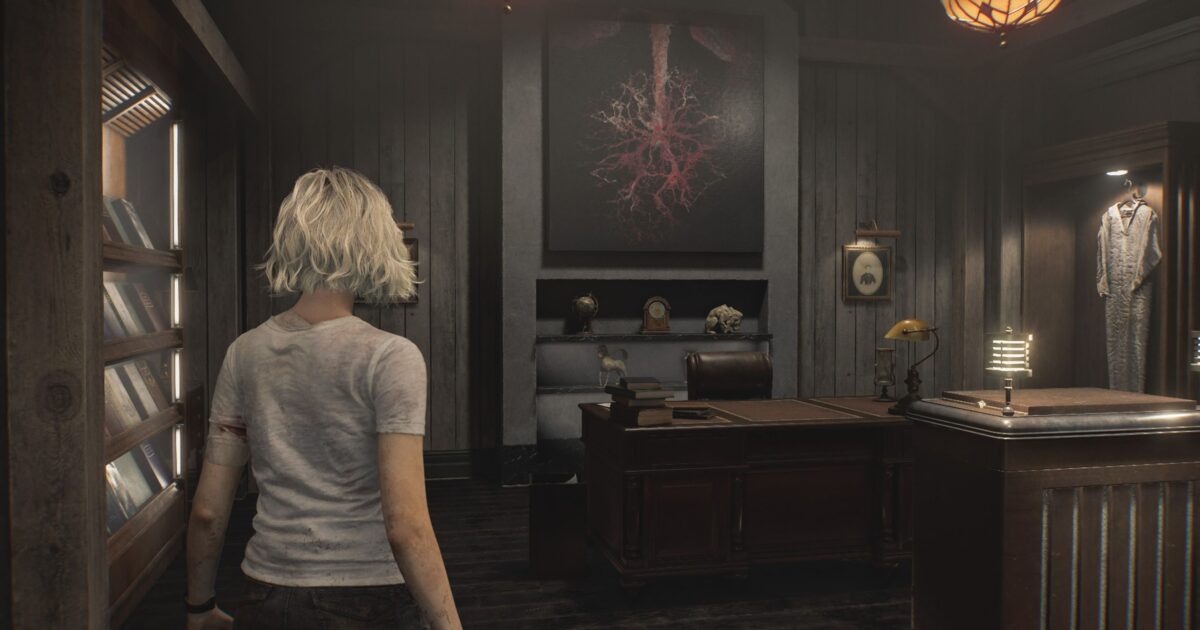 Personaggio davanti alla VIP Suite con una bottiglia e una struttura centrale da puzzle Gamescafe Personaggio davanti alla VIP Suite con una bottiglia e una struttura centrale da puzzle