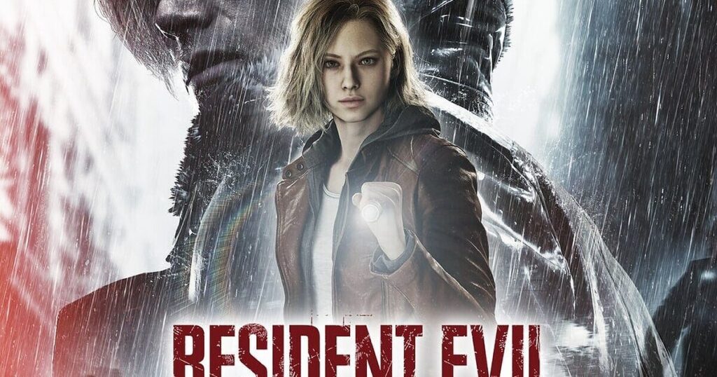 Personaggi di Resident Evil Requiem davanti alle aree di Wrenwood e Raccoon City