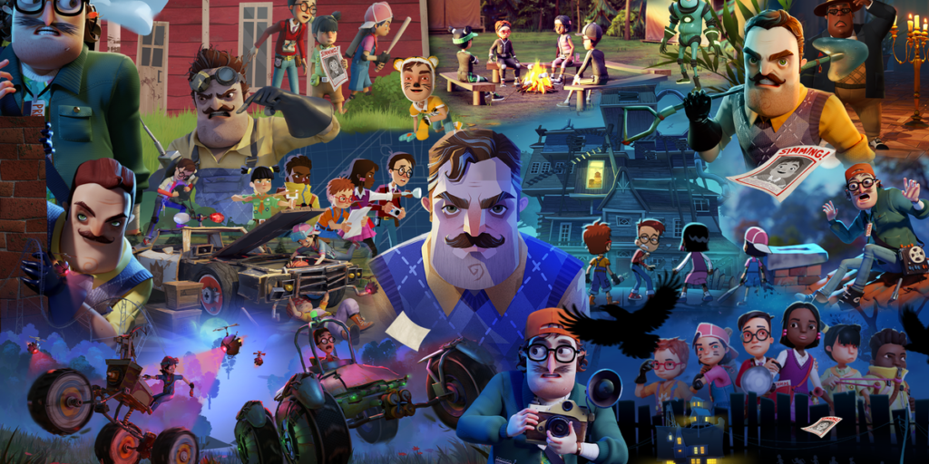 Personaggi e scene di Hello Neighbor, serie del catalogo tinyBuild