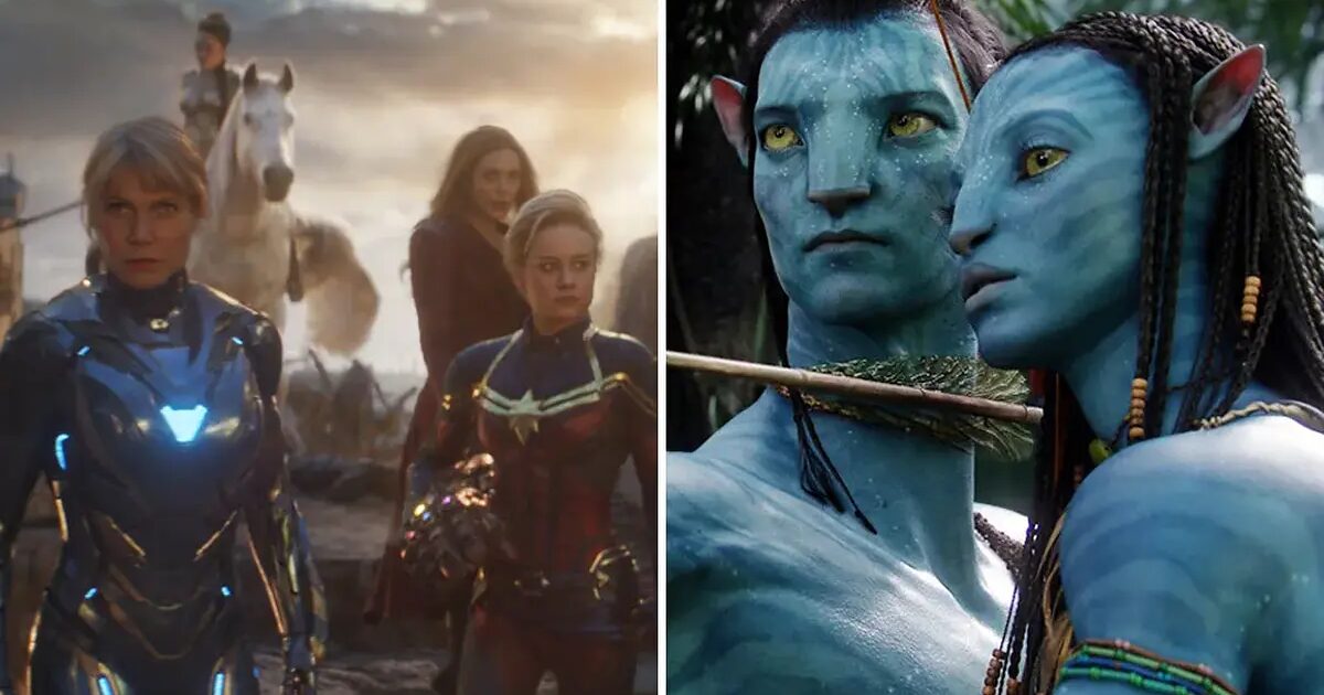 Fotogrammi affiancati di Avengers Endgame e Avatar