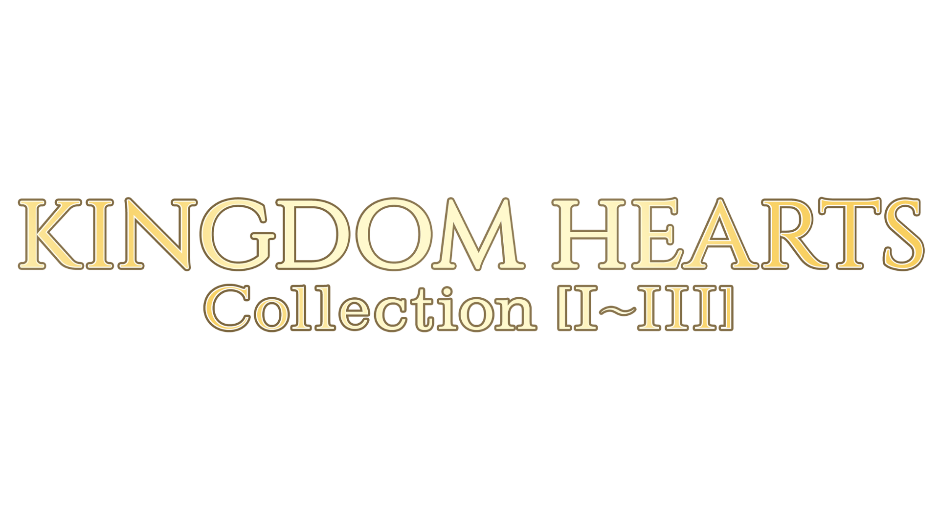 Kingdom Hearts su Switch 2 la raccolta è finalmente nativa ma quale versione conviene Gamescafe Logo dorato KINGDOM HEARTS Collection I~III su fondo bianco