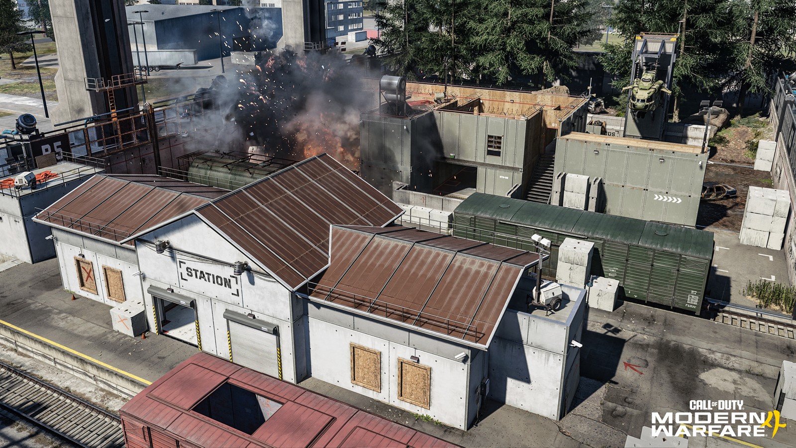 Modern Warfare 4 Kill Block Station Gamescafe Configurazione Station della mappa modulare Kill Block in Modern Warfare 4