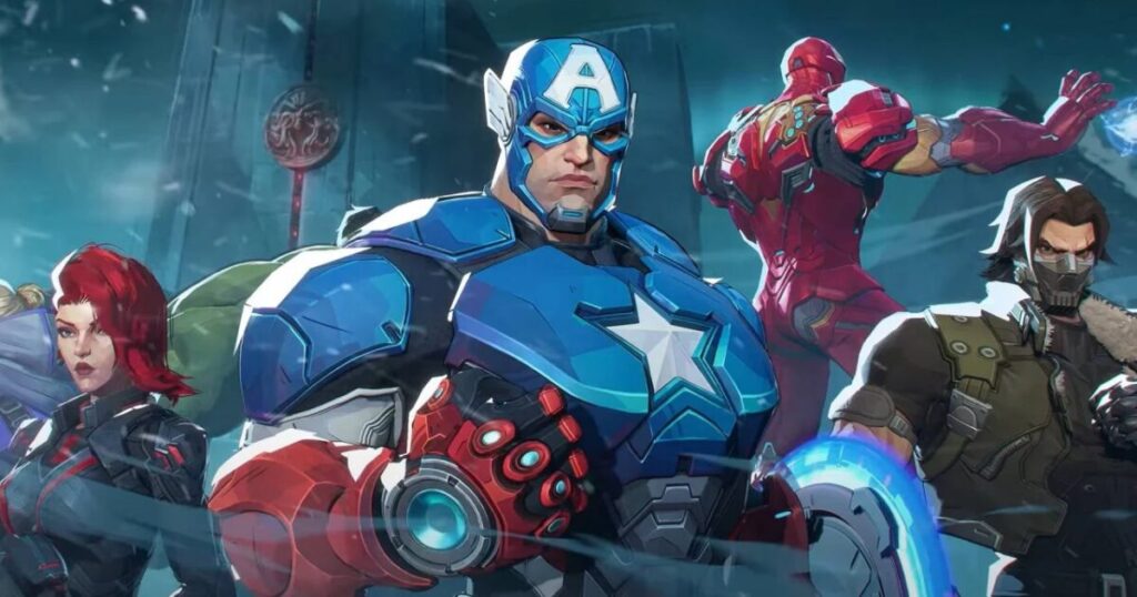 Spider Man Wolverine Doctor Strange e Black Widow in un action RPG Marvel free to play
