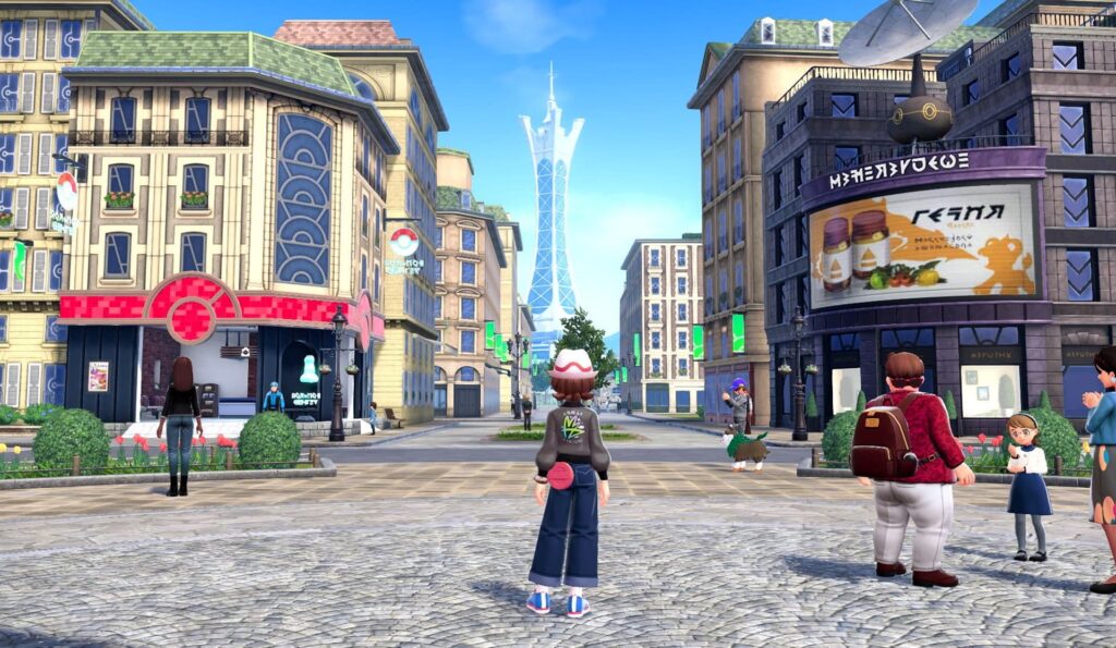 Pokémon Legends ZA Luminopoli schermata ufficiale Gamescafe Luminopoli e Torre Prisma in Pokémon Legends Z A