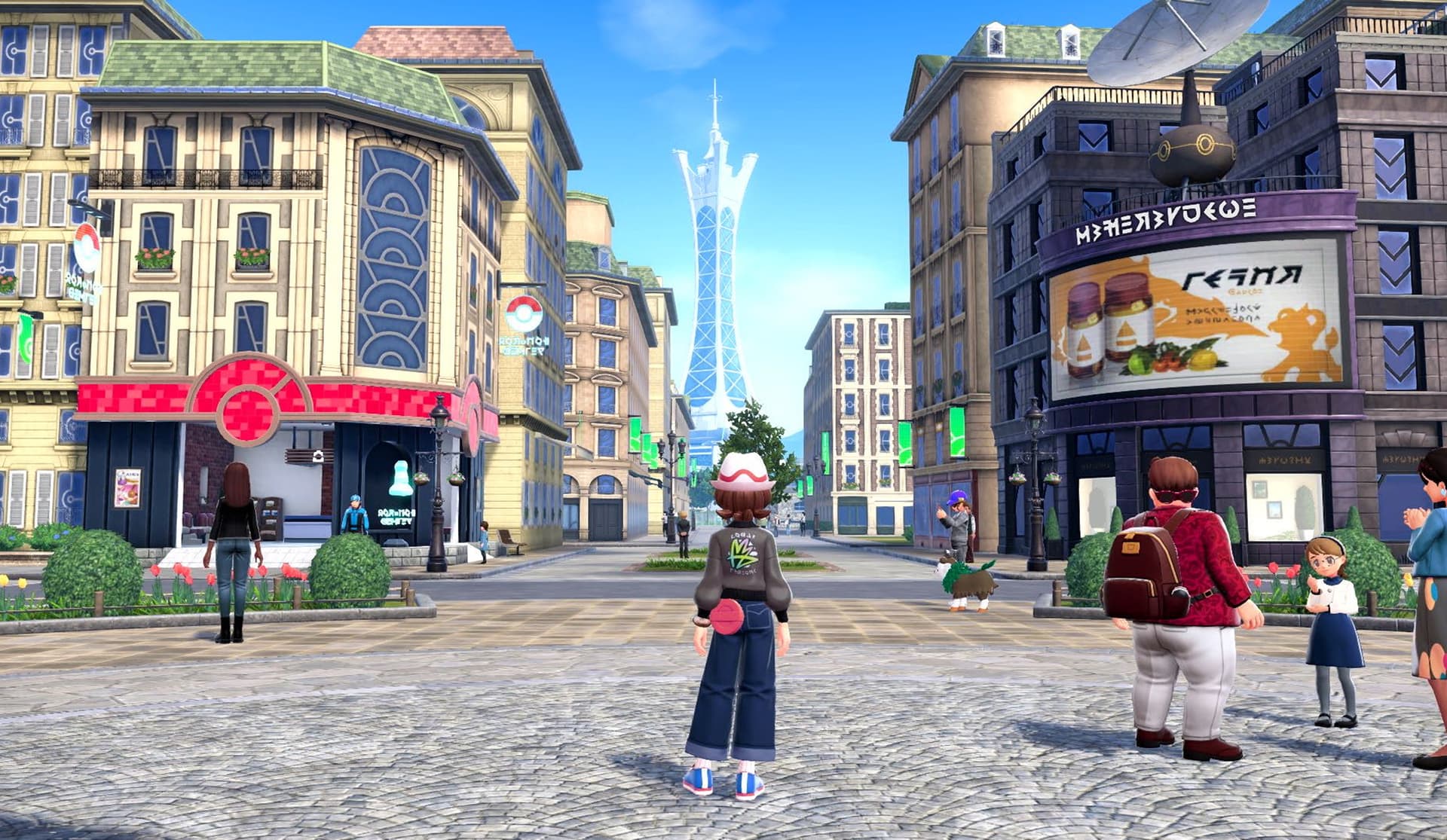 Pokémon Legends ZA Luminopoli schermata ufficiale Gamescafe Luminopoli e Torre Prisma in Pokémon Legends Z A