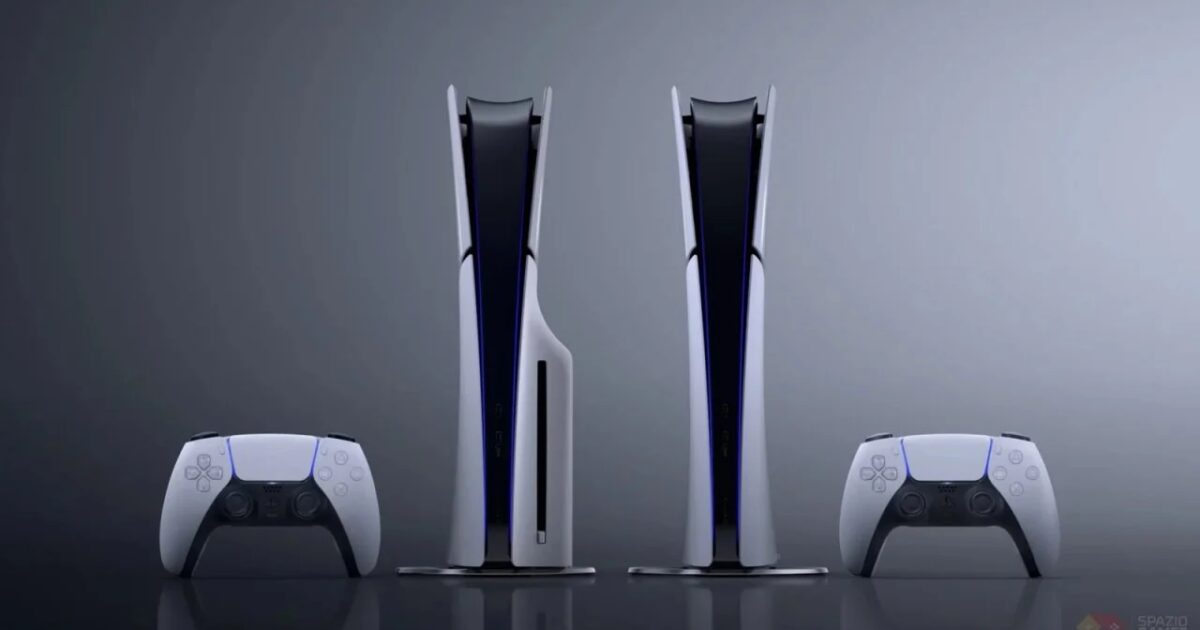 Console PS5 accanto a un effetto grafico che suggerisce upscaling e miglioramento dellimmagine Gamescafe Console PS5 accanto a un effetto grafico che suggerisce upscaling e miglioramento dellimmagine