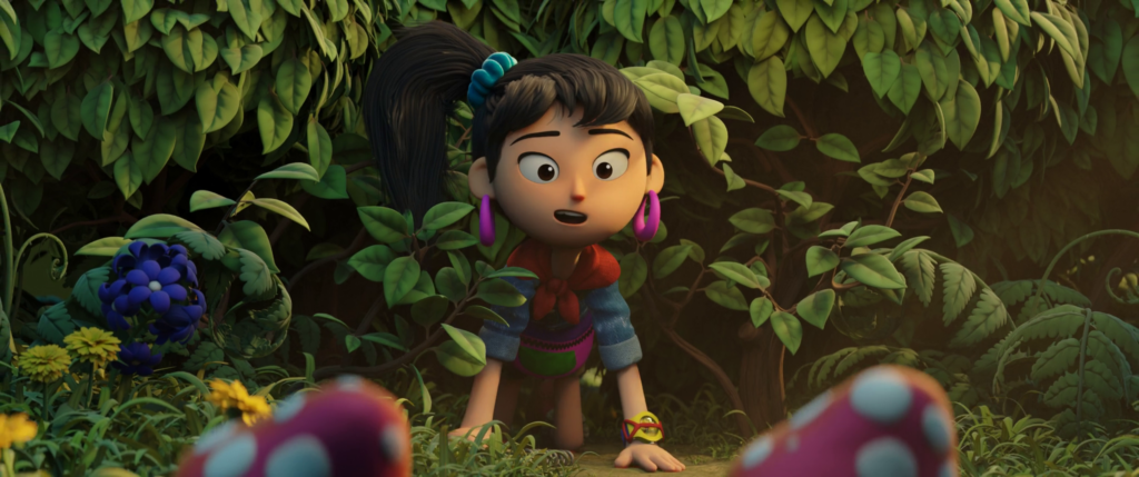 Ellie fra le foglie in Sprite Fright film incluso nel pacchetto iniziale di Dub Together
