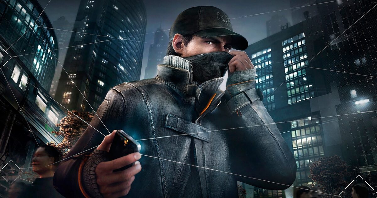 Un uomo con cappellino e soprabito usa uno smartphone nellimmagine di Watch Dogs